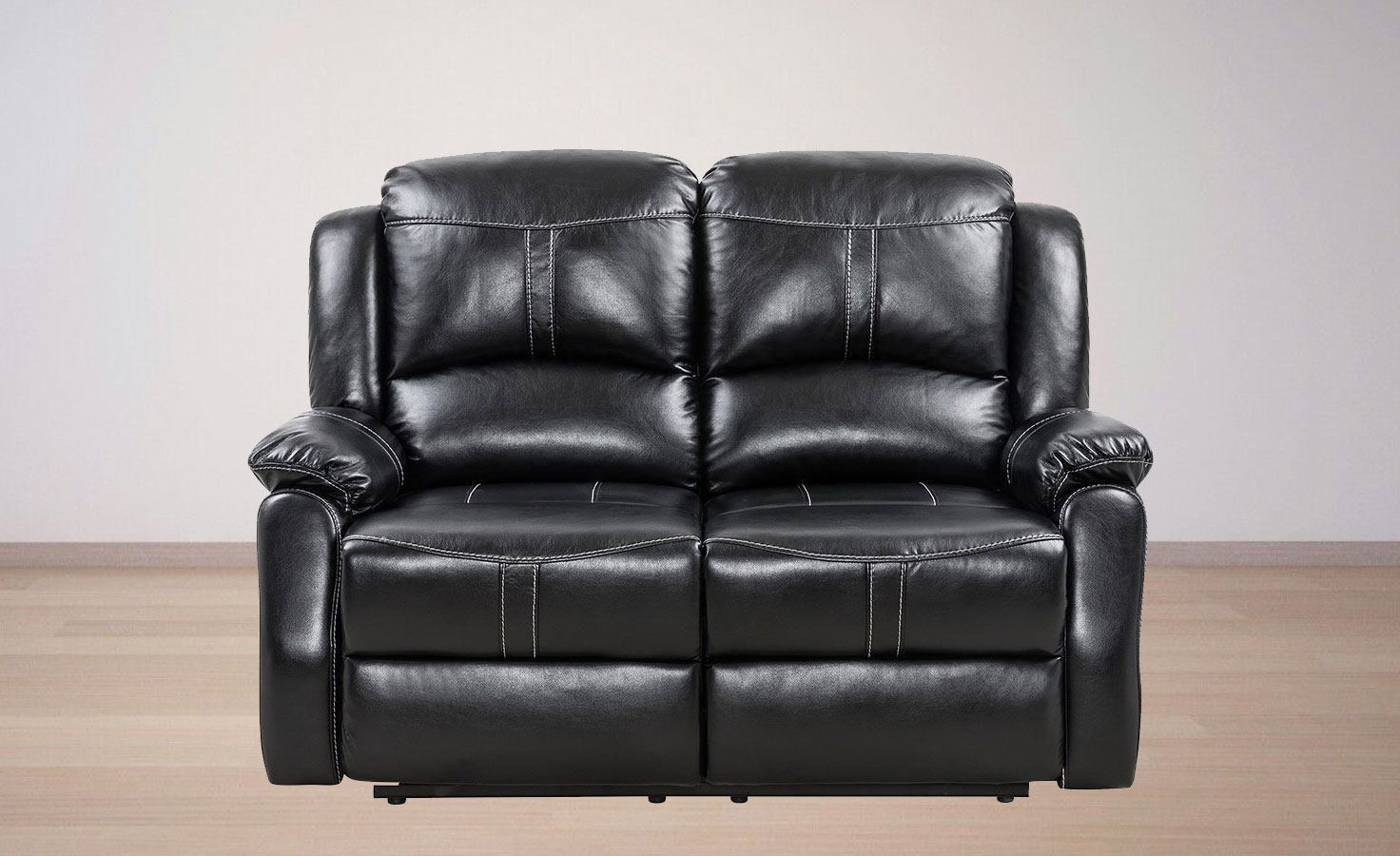 Lorraine BelAire Deluxe Ebony Reclining Loveseat by American Home Line